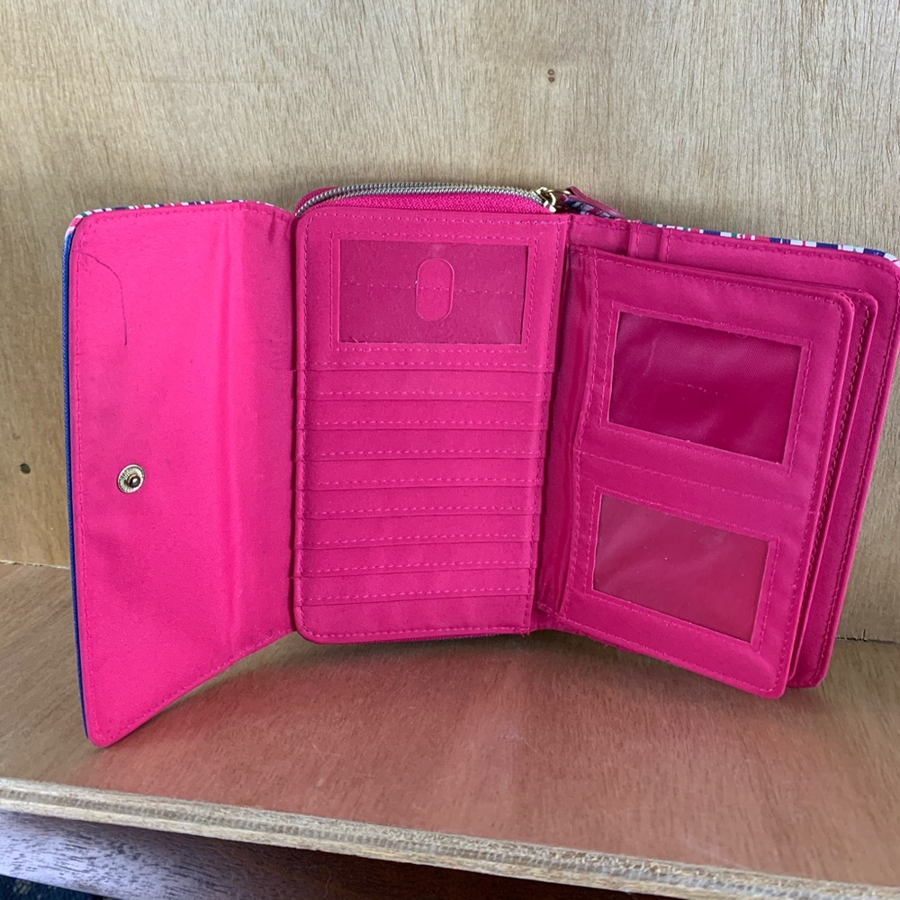 Striped Multi Section Wallet - Picture 5 of 8